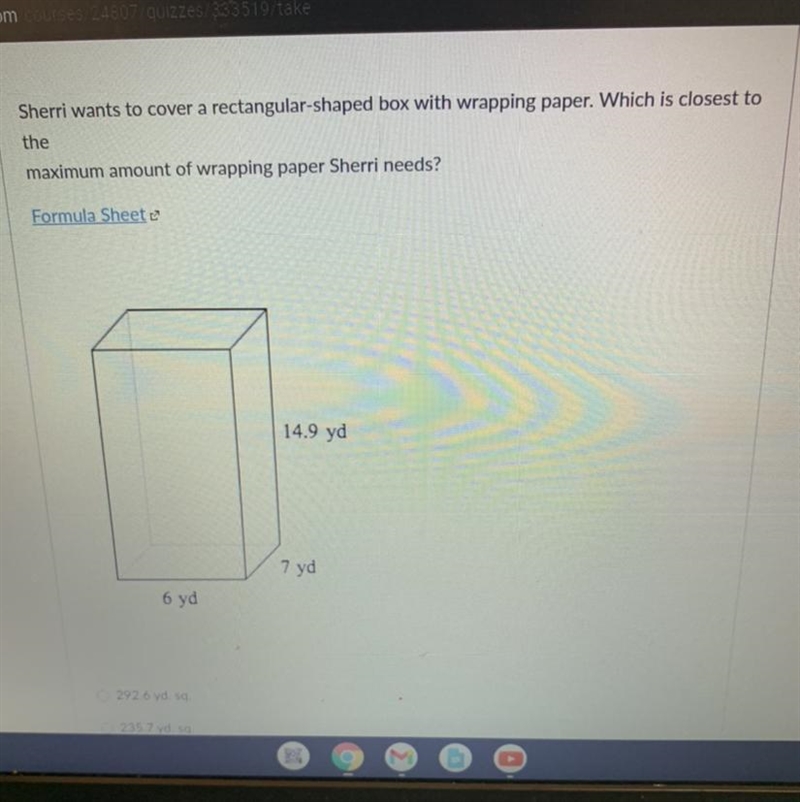 A. 292.6 b. 235.7 c. 471.4 d. 625.8 pls help-example-1