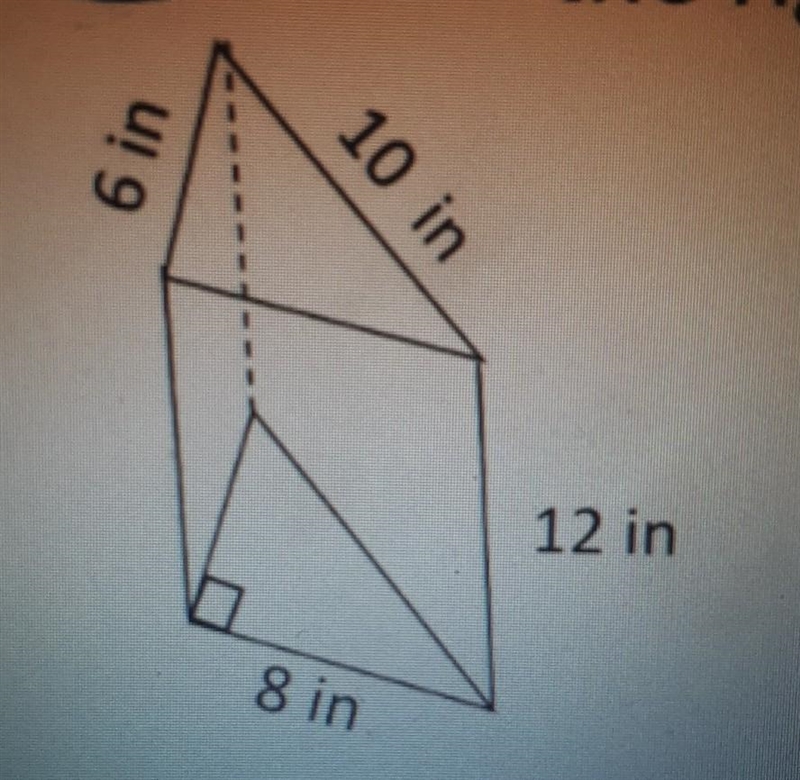 Find the surface area of the right prism ​-example-1