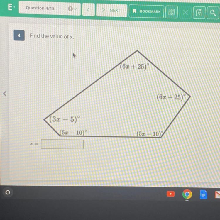 Find the value of x,$3$3)/7:):7):7:-example-1