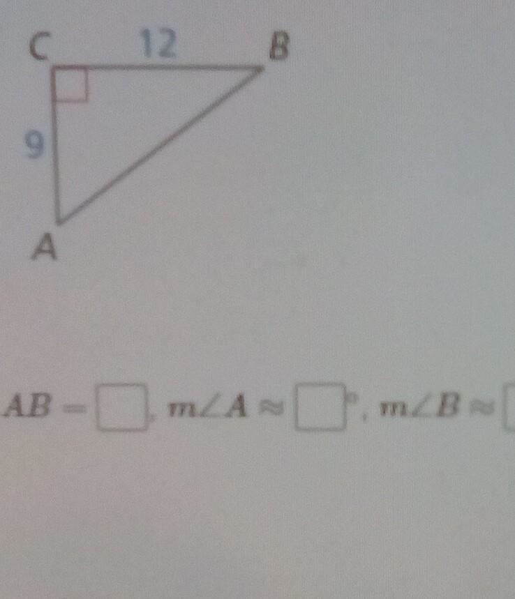 Solve the right triangle. round your answer to the nearest tenth​-example-1