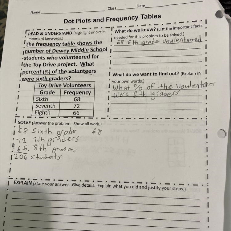 Help please (don’t judge my writing) The frequency table shows the number of Dewey-example-1