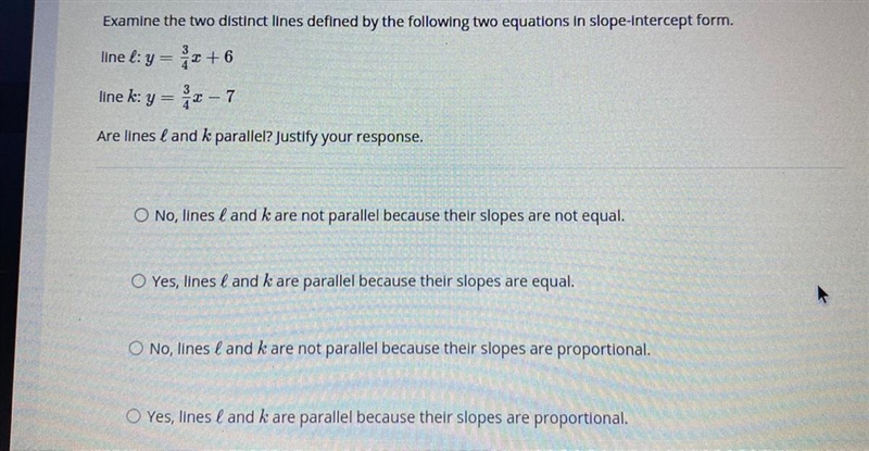 Are lines l and k parallel?-example-1