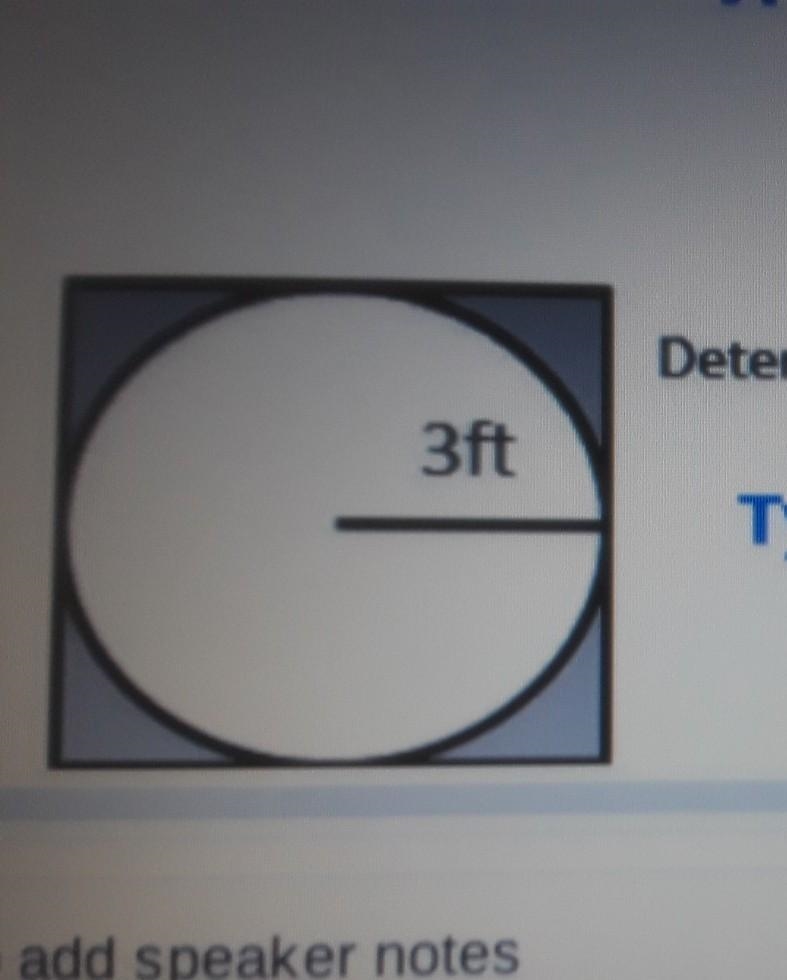 Determine the area of the unshaded region​-example-1