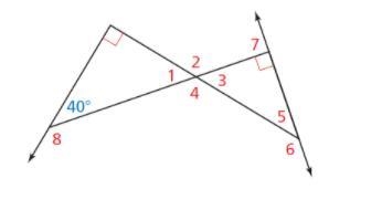 Find the measures of the numbered angles-example-1