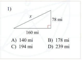 Find the missing side measure-example-1