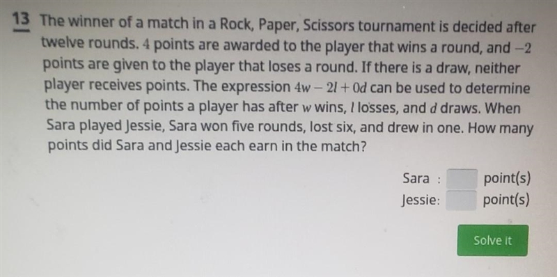 The winner of a match in a Rock , Paper , Scissors tournament is decided after twelve-example-1