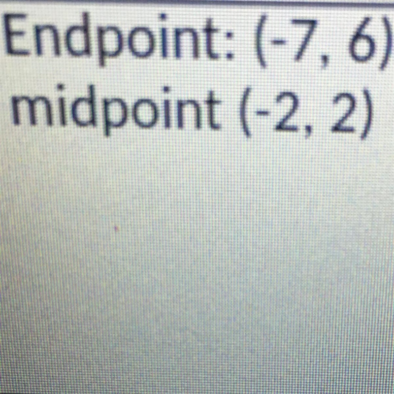 Find end and mid point-example-1