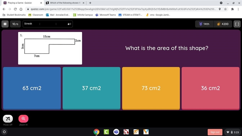 What is the area of this shape?-example-1