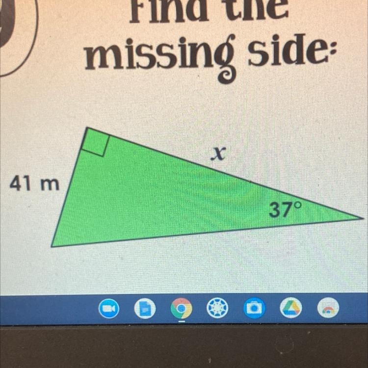 Find the missing side-example-1