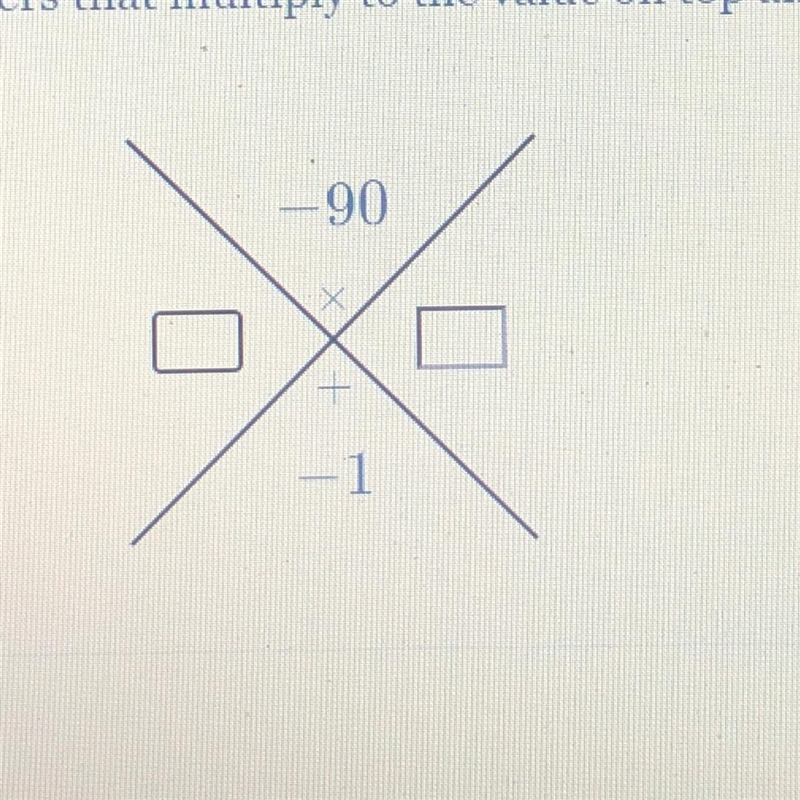 Write two numbers that multiply to the value on the top and add to the value on bottom-example-1