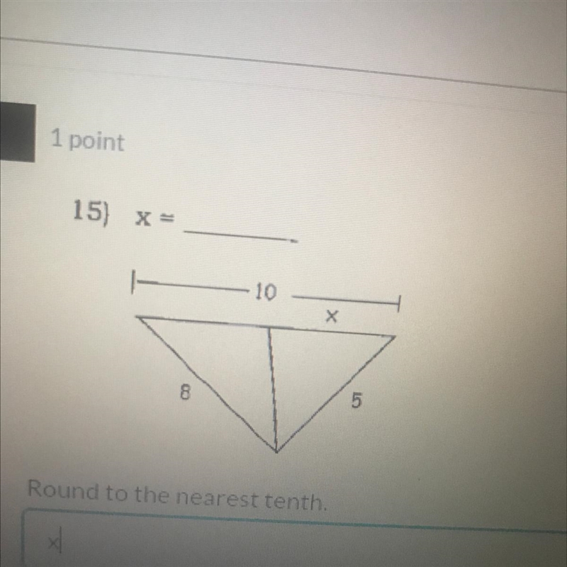 Finding X in triangle-example-1