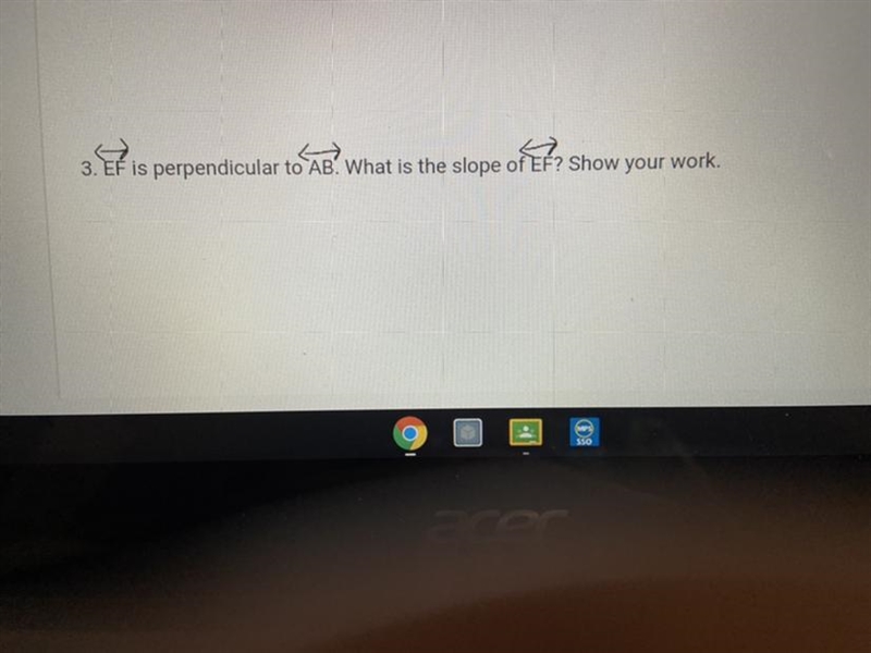 EF is perpendicular to AB. What is the slope of EF?-example-1