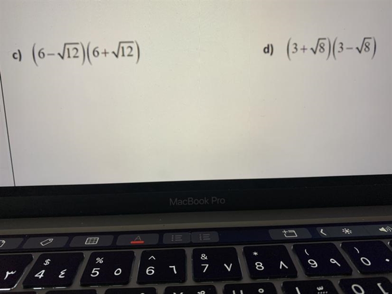 Please help!!!! Sometimes you need to use FOIL, in order to simplify a radical expression-example-1