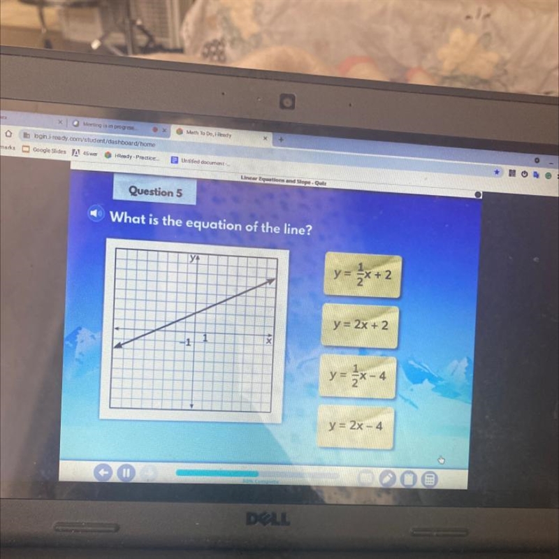 Help please ! What is the equation of the line?-example-1