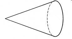 What shape is this figure? A cone. cylinder sphere cone pyramid-example-1