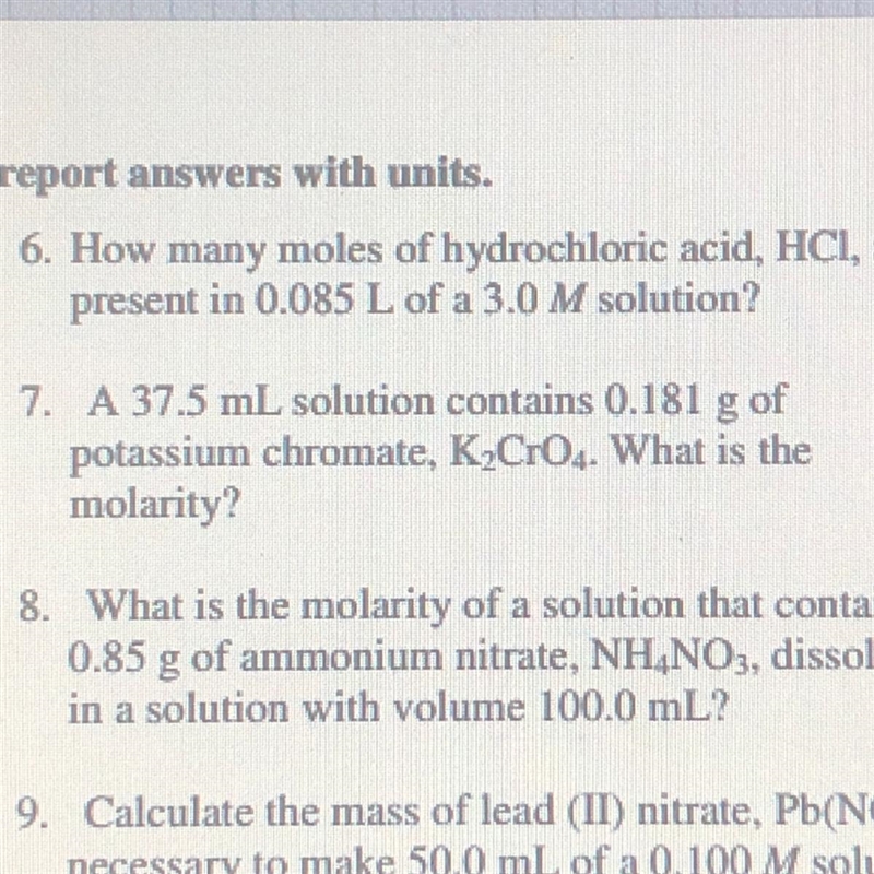 A 37.5 mL solution contains 0.181 g of potassium chromate, K2CrO4 What is the molarity-example-1