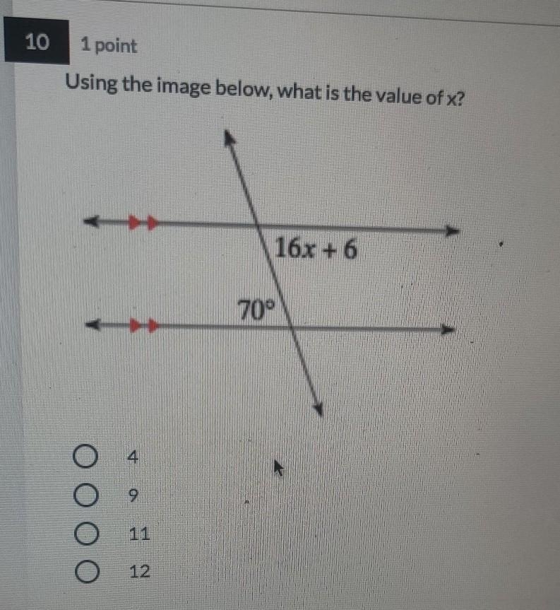 Using the image below, find the value of x.​-example-1