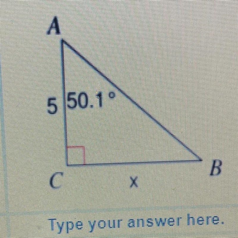 Solve for x and round to the nearest tenth-example-1