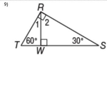 What are the values of angles 1 and 2?-example-1