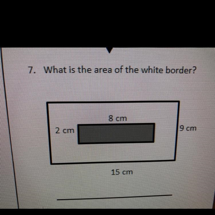 What is the area of the white border?-example-1