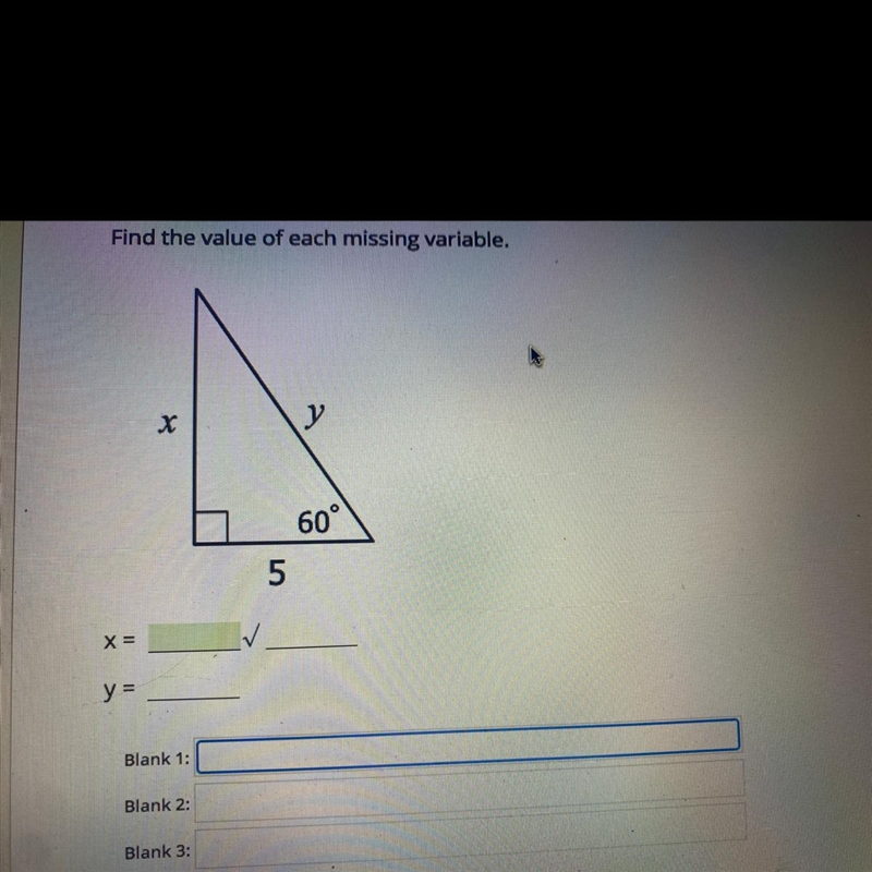 Find the value of each missing variable. PLS!!!-example-1