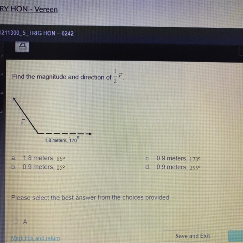 Find the magnitude and direction of 1/2r-example-1