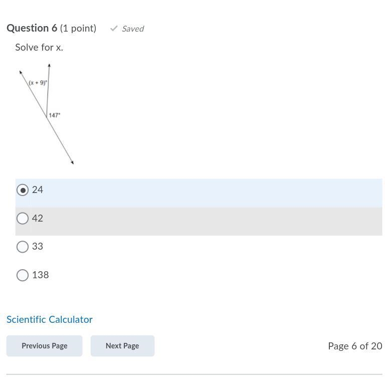 Solve for x ( angle solving )-example-1