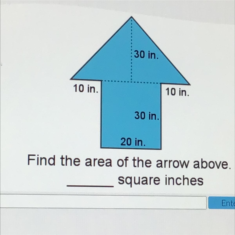 What is the area of the arrow-example-1