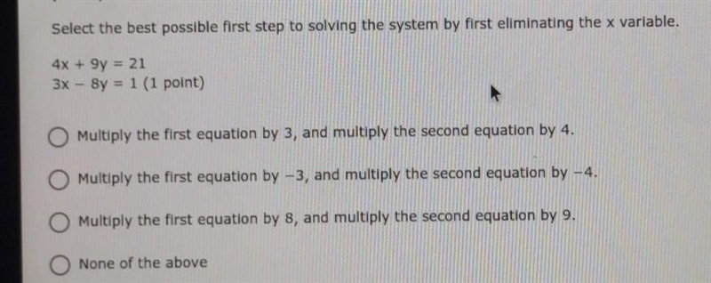 4x6+ 9 = 21 3x8y = 1​-example-1