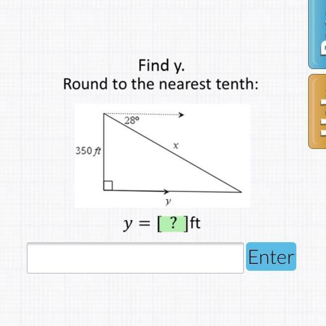 Please find y and round to the nearest tenth-example-1