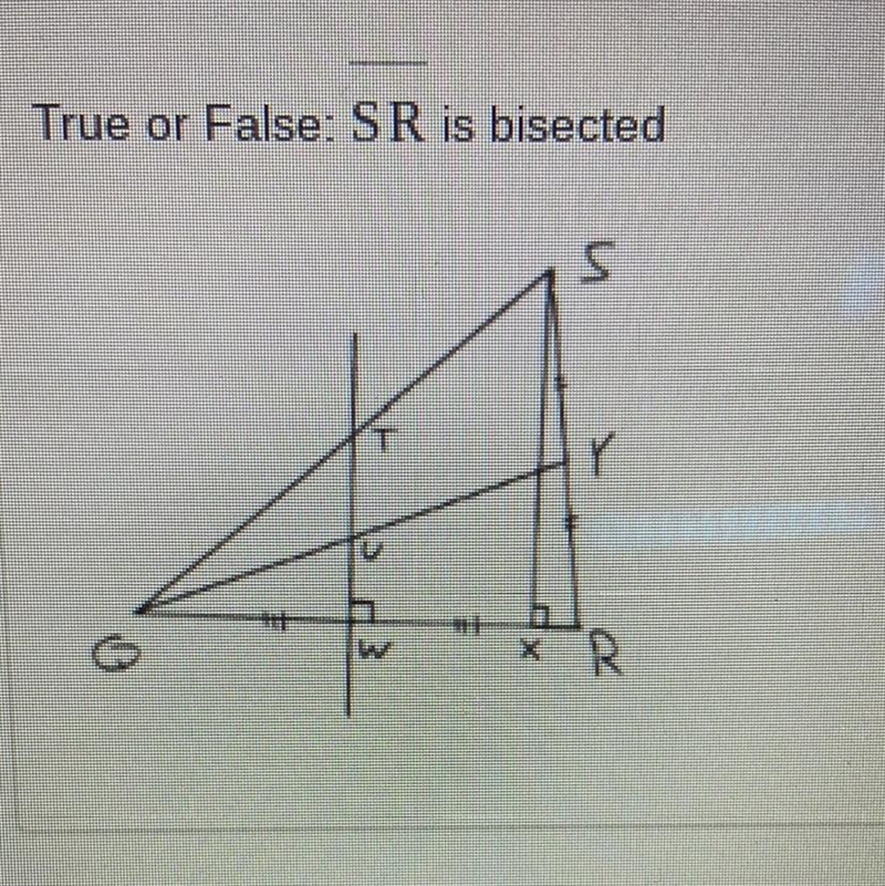 True or False: SR is bisected-example-1