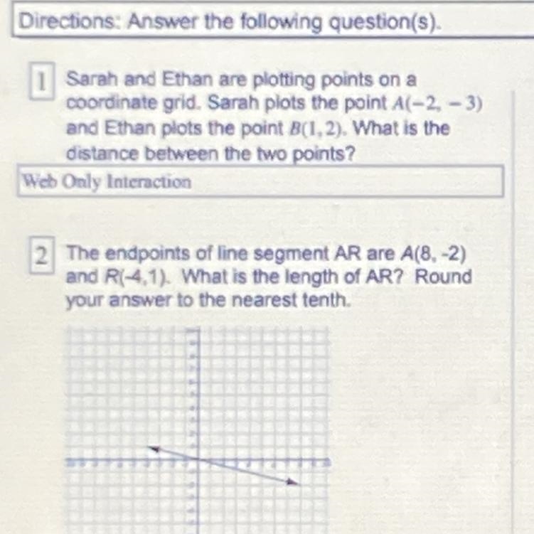 Sarah and Ethan are plotting points on a coordinate grid. Sarah plots the point A-example-1