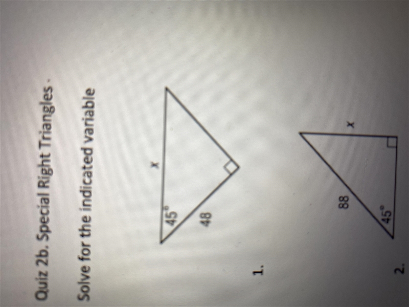 Special right triangles how do you solve them-example-1