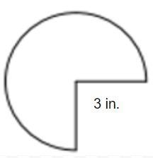 Find the Perimeter & Area for the following circle. use 3.14 for Pi Round to the-example-1