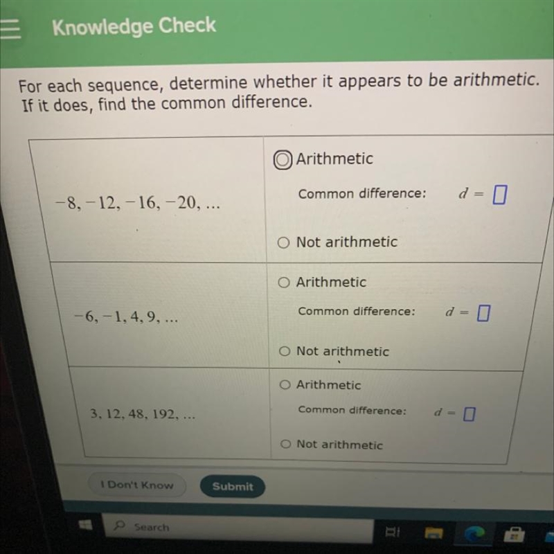 Help me with this 1,2,3. For each sequence, Determine with whether it appears to be-example-1