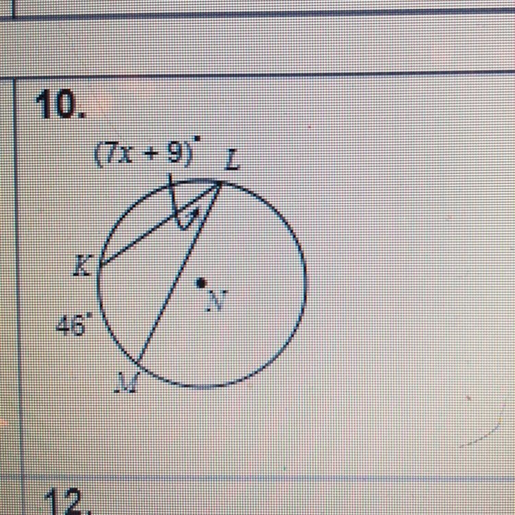 50 POINTS- FIND THE VALUE OF X-example-1