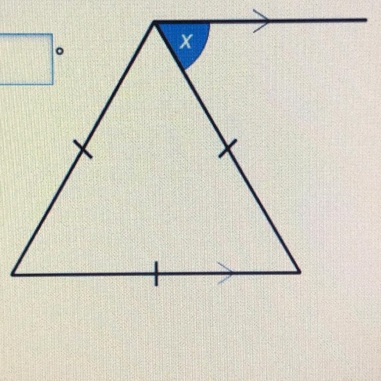 1) Work out the value of x. 2) Give reasons for your answer. Please!-example-1