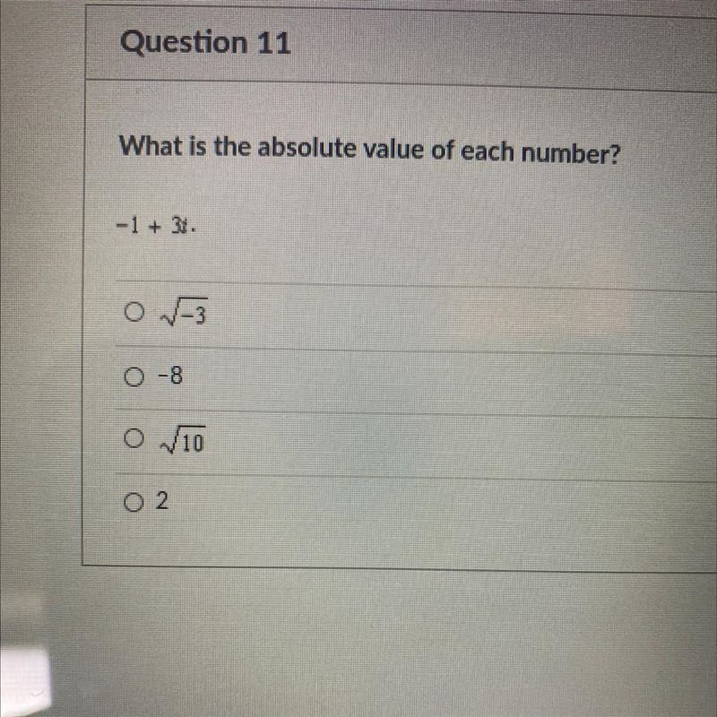 What is the absolute value of each number ?-example-1