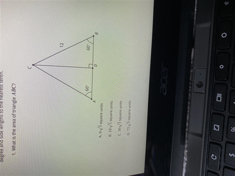 What is the area of triangle ABC?-example-1