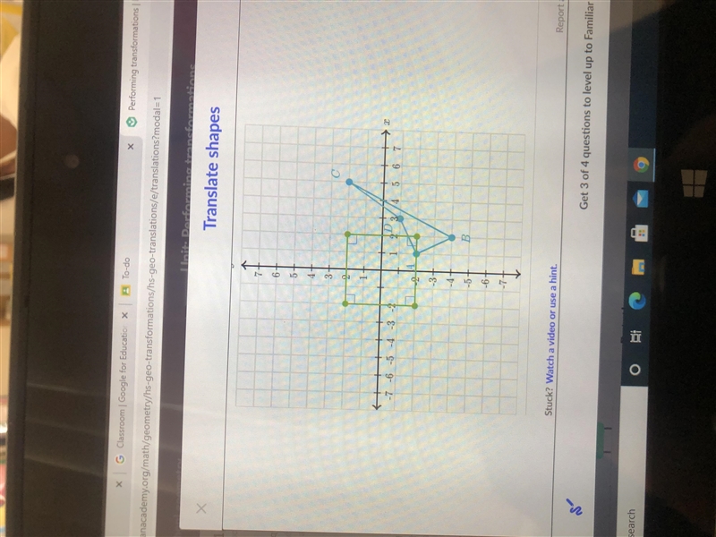 Draw the image of quadrilateral ABCD under the translation (x,y) (x-5,y)-example-1