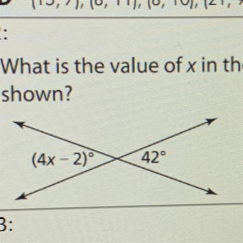 What is the value of X in the figure show-example-1