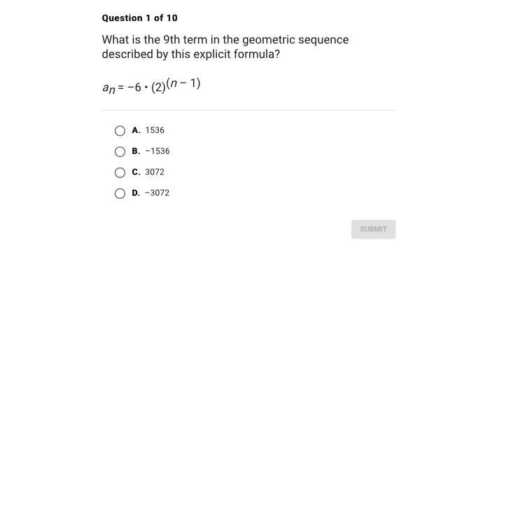 What is the 9th term in the geometric sequence?-example-1