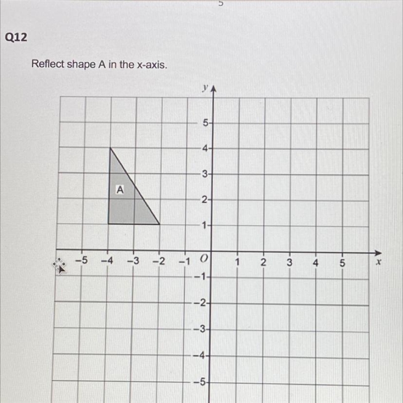 Can someone give me the measurements for reflecting this. Gcse foundation Thanks-example-1