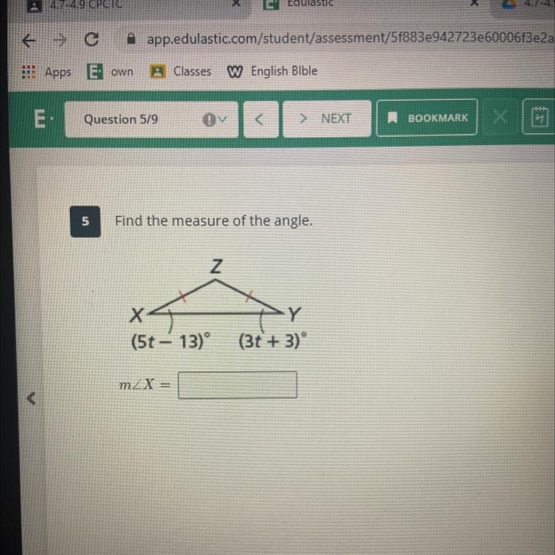 Find the measure of the angle-example-1