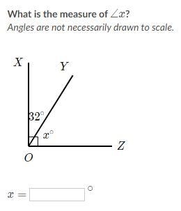 What is the measure of ∠x?-example-1