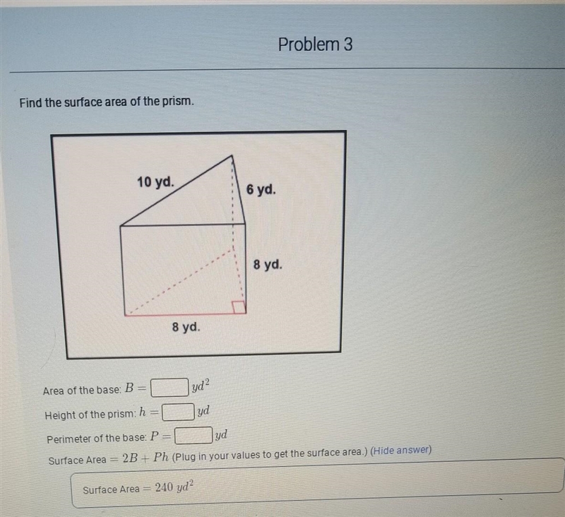 Find the surface area of triangle prism. ​-example-1