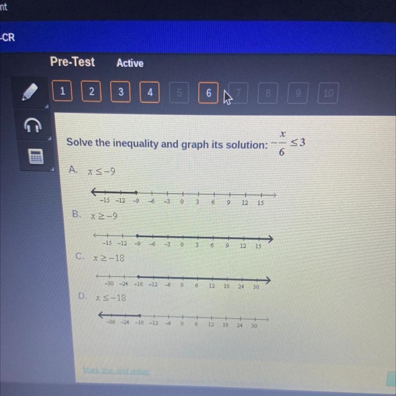 Solve the Inequality and graph it’s solution-example-1