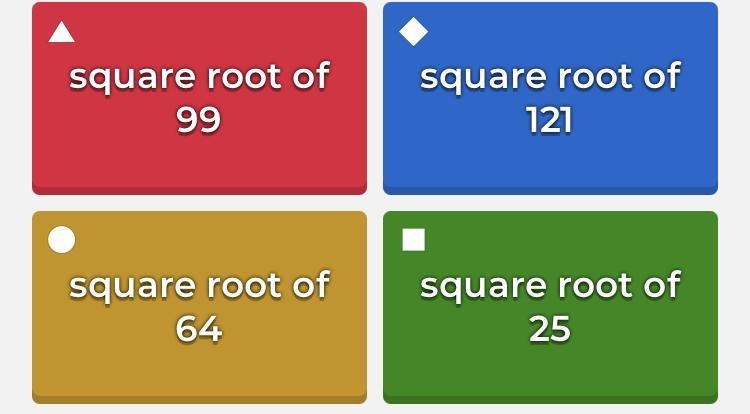 (15 POINTS AHH) Which of the following square roots is irrational?-example-1