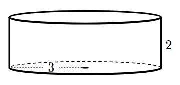 Find the volume of the cylinder. Use 3.14 for pi. HELP ME PLEASE !!!-example-1