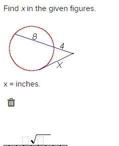 Find X in the given figures.-example-1